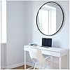 Umbra Hub 37” Round Wall Mirror with Rubber Frame, Modern Decor for ...