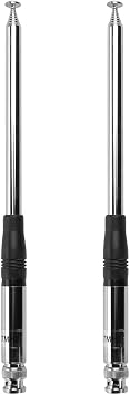 2pcs 27Mhz Antenna 9"-51" Telescope/Rod HT Antenna for CB Handheld/Portable Radio with BNC Connector