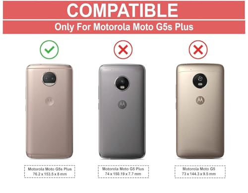 Image of Hybrid Carbon Fiber Back Case for Moto G5S Plus (Black)