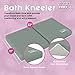 Comfortable Baby Bath Kneeler and Elbow Rest Pad Set - Kneeling Pad Bath Mat with 4 Toy Organizer Pockets,Non-Slip Baby Bathtub Mat, Waterproof and Easy to Clean