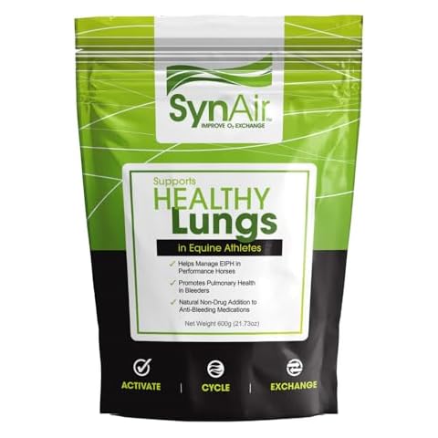 SynNutra Equine SynAir-EIPH (Bleeding) Management for Horses, Healthy Alternative, 100% Natural and Drug Free, Support Damaged Lungs, Promotes Optimum Airway Health, Made in USA Cover