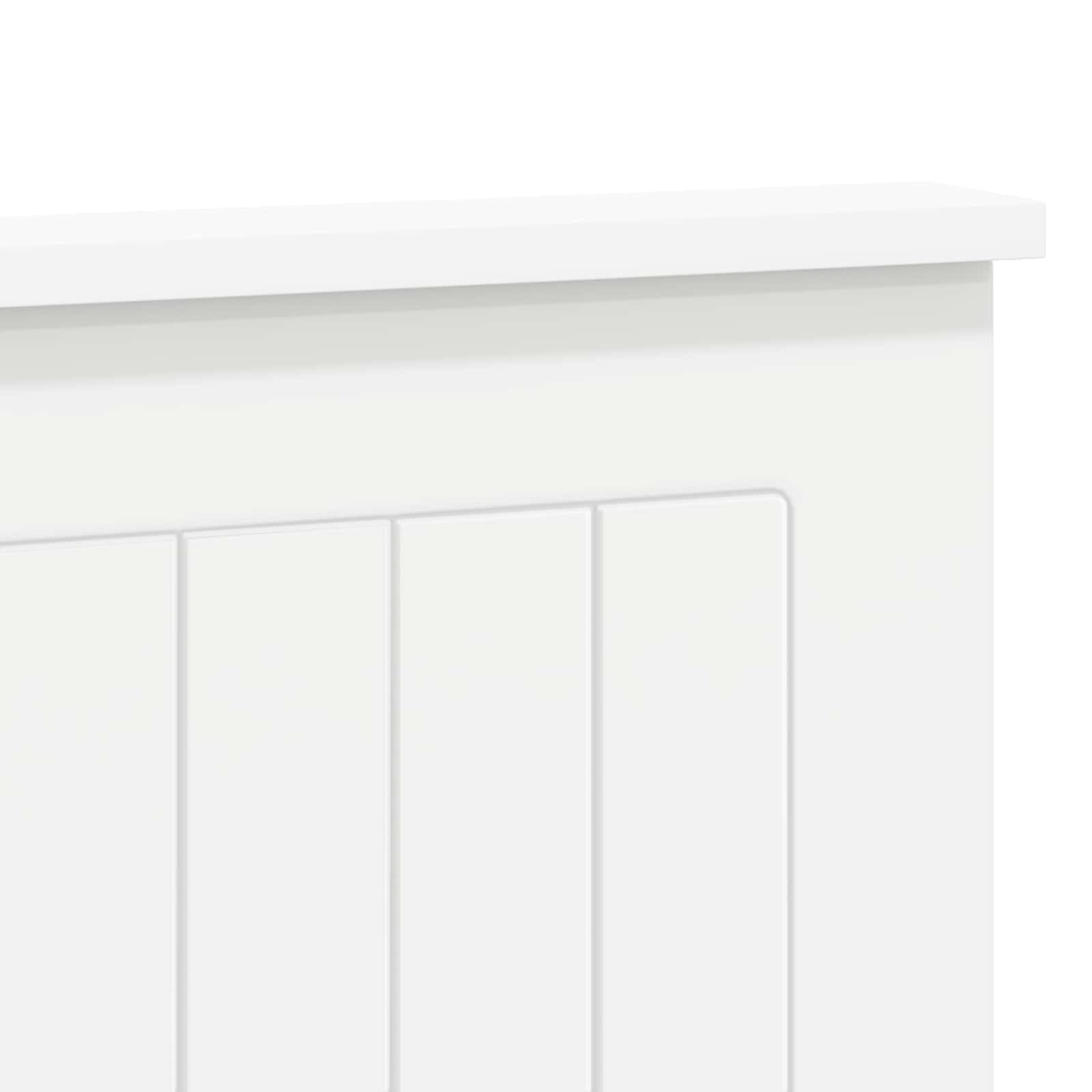 vidaXL Testiera Bianco Legno Multistrato, Testata Moderna, Stile per Camera, Design Resistente, Montaggio Facile, Forma Rettangolare, Mobile in Legno Ingegnerizzato