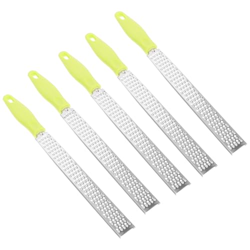 Set de 5 ralladores de acero inoxidable con mango plástico miniatura 1