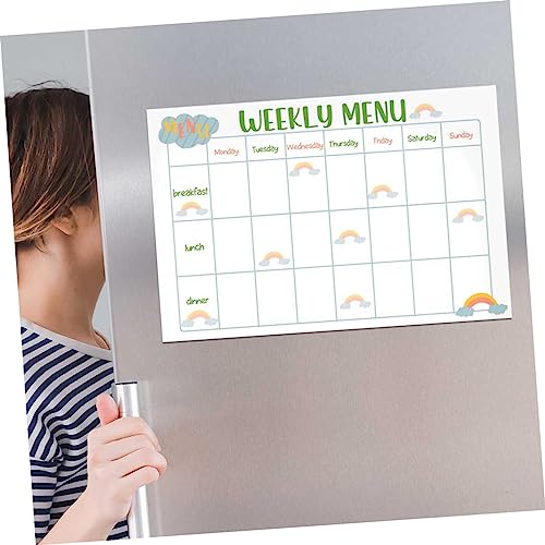 Planificateur de repas réutilisable auto-adhésif et effaçable à sec - 8