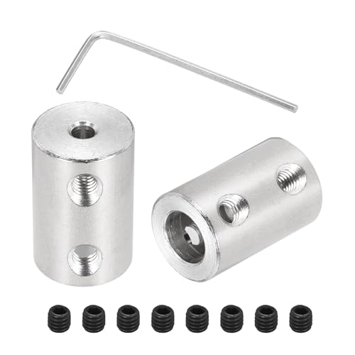 Raccord rigide en acier pour aligner un axe de 3,17 mm à 8 mm sans jeu