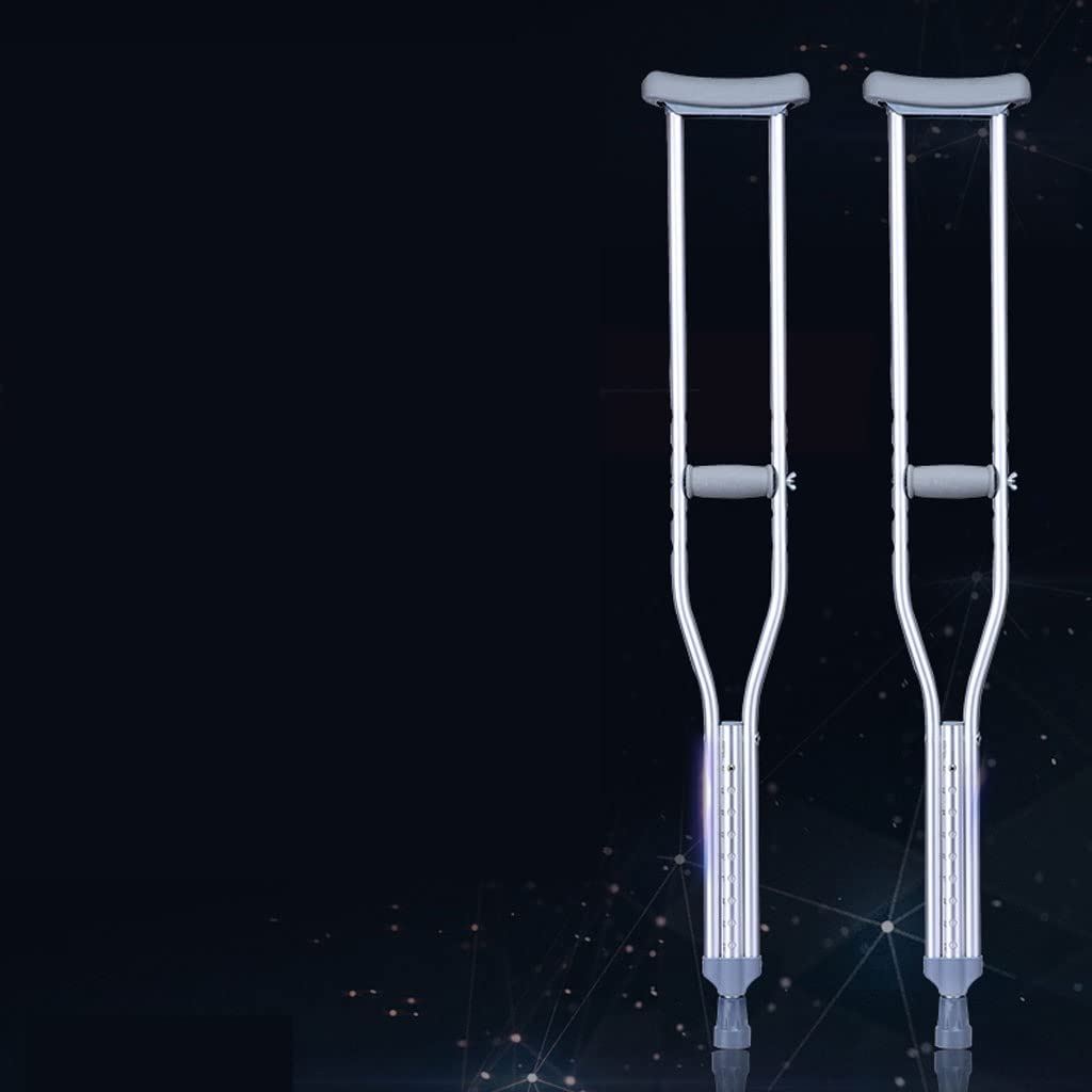 GCX- Muletas for Las Axilas, muletas for Personas Mayores, bastón Ligero, bastón Antideslizante médico, telescópico Ajustable en Altura Firma (Size : 112-132cm)