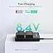 NP-FW50 RAVPower Dual Slot Battery Charger Compatible with Sony NP FW50 Batteries for A6000, A6500, A6300, A6400, A7, A7II, A7RII, A7SII, A7S, A7S2, A7R, A7R2, A55, A5100, RX10 Camera and More