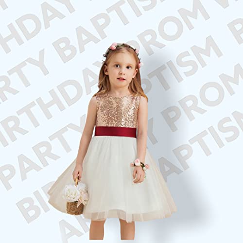 Vestido de fiesta para niñas cómodo y sin rozaduras para bodas de larga duración 6