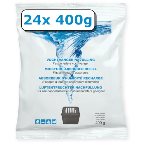 Vochtvanger navulling neutraal 24 x 400 g voor huis, boot en caravan