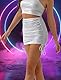 Damen Minirock Stretch Kurz Wetlook Mini Rock Nightclub Enge Körper Hüfte Rock Frauen - L