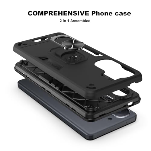 Image of NDCOM for iQOO Neo 9 Pro Back Cover Premium | Stylish iQOO Neo 9 Pro Back Case | Shockproof Ring Holder Case