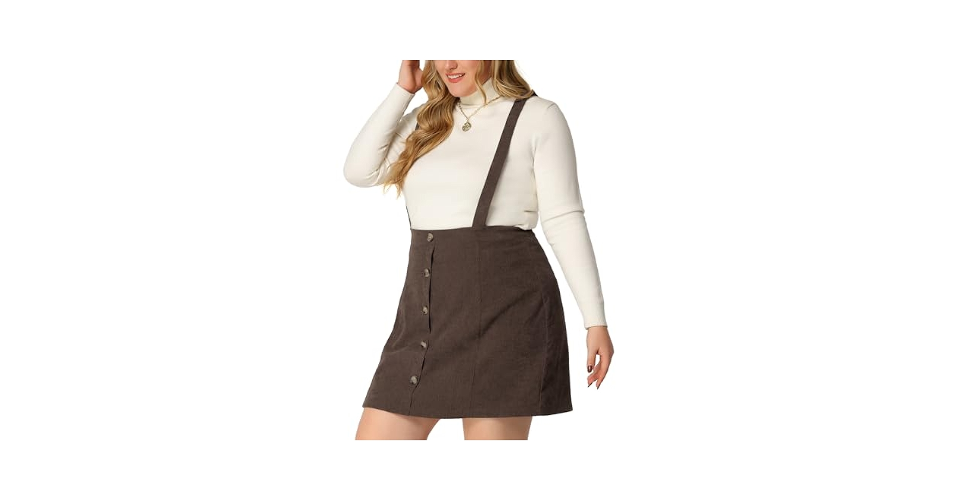 Amazon.com: Agnes Orinda Plus Size Women's Overalls Skirt