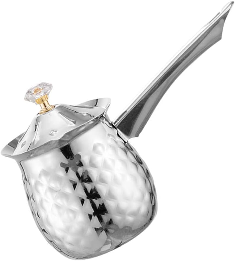 CALLARON Turkish Coffee Pot Warmer Milk Stainless Steel