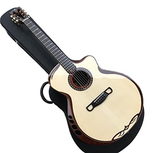 Mérida Sadhu Guitare Acoustique, Top épinette Solide, Retour en Palissandre et côtés, 2020 Toute Guitare en Bois Massif… - Les Beatles, Paul McCartney, John Lennon, RIngo Starr, George Harrison Mérida Sadhu Guitare Acoustique, Top épinette Solide, Retour en Palissandre et côtés, 2020 Toute Guitare en Bois Massif…