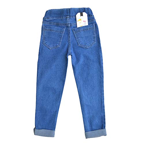 Image of Kidswear | Breathable and Stretchable | Girls Blue Slim Fit Jogger Jeans Stretch| Age Group - 2-16 Years