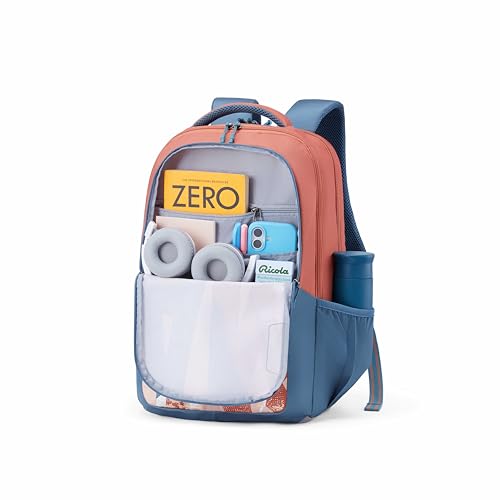 Image of American Tourister Stan | 35 Ltrs | 3 Compartments | Bottle Pocket | Ergonomic Padded Back Panel & Shoulder Straps | Secondary School Backpack | 1 Year International Warranty | Rust Green