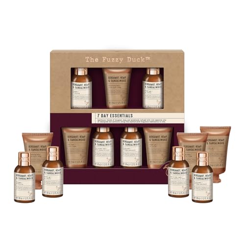 Baylis & Harding The Fuzzy Duck Bergamot Hemp & Sandalwood Mens 7 Day Essentials Gift Set (Pack of 1) - Vegan Friendly