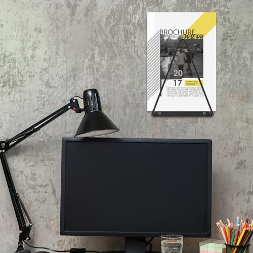 Estante metálico triangular para vinilos y discos PRETYZOOM organizador de pared 8