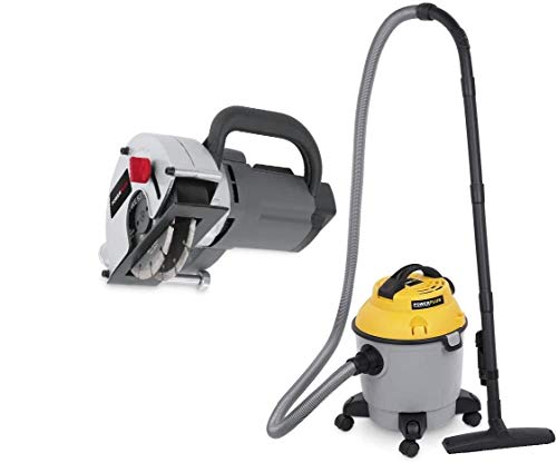 Rozadora para paredes con aspirador 15L (POWX80050 + POWX321)