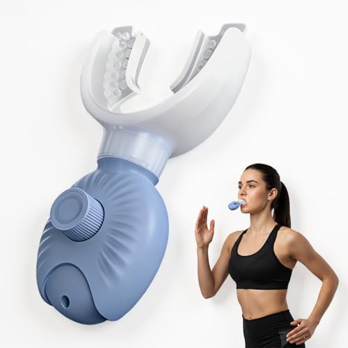 Image of Proberos Breathing Trainer with 3 Replacement Mouthpieces & Lanyard, One-Way Airflow Lung Exerciser Respiratory Muscle Trainer for Strengthen Diaphragm and Respiratory Muscles, Running, COPD