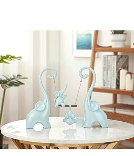 Statue Decoration Statue Sculpture Ornaments Statues Family Of Four Elephants In The Living Room #TOP1