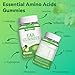 SmideHeal EAA Gummies, 5750 mg Essential Amino Acids - All 9 Essential Aminos (EAA) and All Branched-Chain Aminos (BCAAs), Non-GMO, Gluten Free, Vegetarian Friendly, Apple Flavor, 60 Gummies