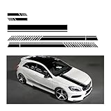 【Anpassbares Vielseitiges Design】: Erhältlich in einer Vielzahl von Farben und Oberflächen, bietet unsere Karosserie Seitenaufkleber ein hohes Maß an Anpassung, so dass Sie die perfekte Übereinstimmung für Ihr Fahrzeug die Ästhetik zu wählen. Das schlanke und moderne Design passt sich den Konturen Ihres Fahrzeugs an und verleiht ihm einen Hauch von Eleganz und Stil, ohne übermäßig auffällig zu sein.