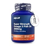 Zipvit Omega 3 Fish Oil 2000mg - EPA 660mg DHA 440mg - 120 Softgels