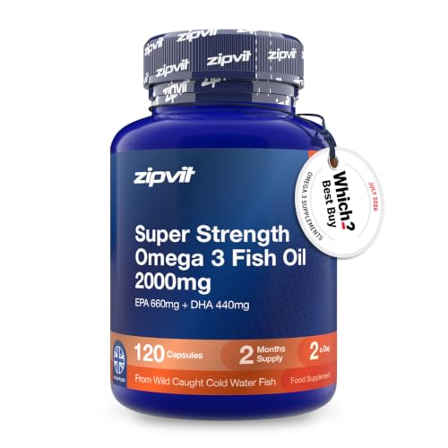 Zipvit Omega 3 Fish Oil 2000mg - EPA 660mg DHA 440mg - 120 Softgels