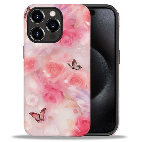 Coque iPhone 15 Pro papillon rose, la solution efficace contre les chutes