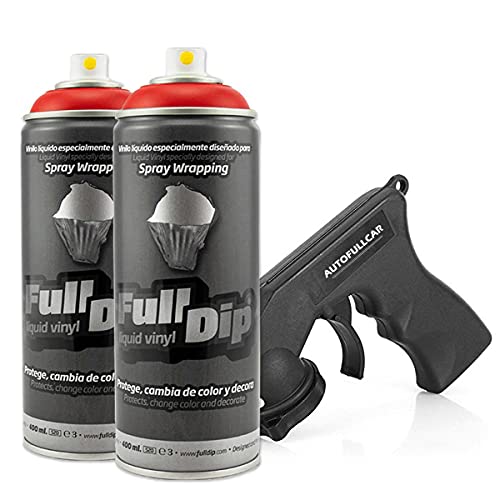 Full Dip Pack 2 Sprays Flüssigkeit Vinyl Spray Adapter (rot)