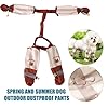 Anti Dirt Pants for Dogs Outdoor Dust-Proof Dog Pants Waterproof Boot Rain Boots with Suspender Anti-Slip Dog Paw Protector Shoes Adjustable Anti-Slip Boots for Walking Hiking (L)