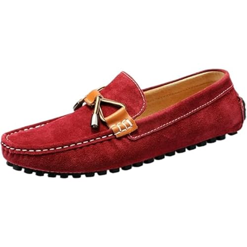 Men's Casual Handmade Loafers Slip-On Comfortable Lightweight Outdoor Walking Driving Dress Shoes