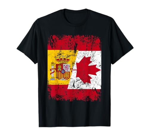 Canada Family Shop Canada España Bandera Camiseta Canada Family Shop Canada España Bandera Camiseta