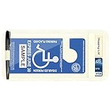 Handicap Placard Holder for Auto, Wisdompro Disabled Parking Permit Sign Protector for Car Sun Visor with Note Paper Slot, Pen Holder and Elastic Strap - Beige