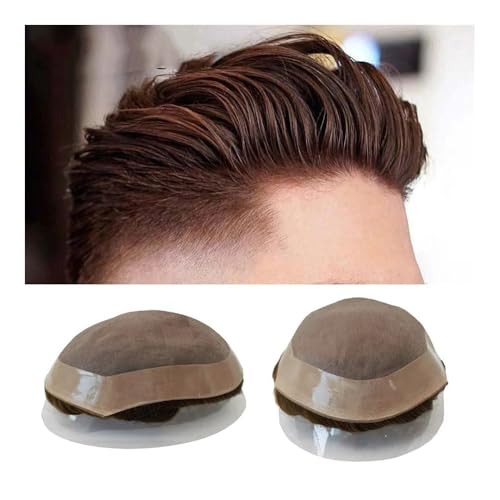 Perruque toupet hommes en cheveux humains pour retrouver une allure dynamique au quotidien