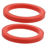 ULTECHNOVO 2 Stücke Kaffee Maschine Dichtung Ersetzen Ring Zubehör Dichtung Dampf Rot Silica Gel