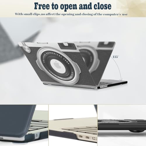 Funda MacBook Pro 15 súper delgada de plástico con estética de cámara 5