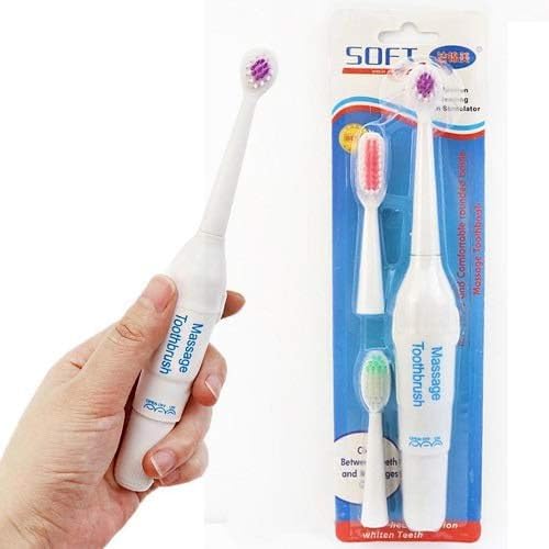 MVM Enterprise Electric Toothbrush with 3 Brush Heads, Easy Teeth Cleaning, Pet Dental Care Kit, Addition Bad Breath Tartar for People and Puppy, Small Dog and Cat