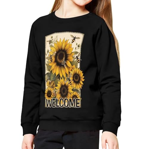 Kids Casual Crewneck Sweatshirt Funny Print Pullover Long Sleeve Tops4