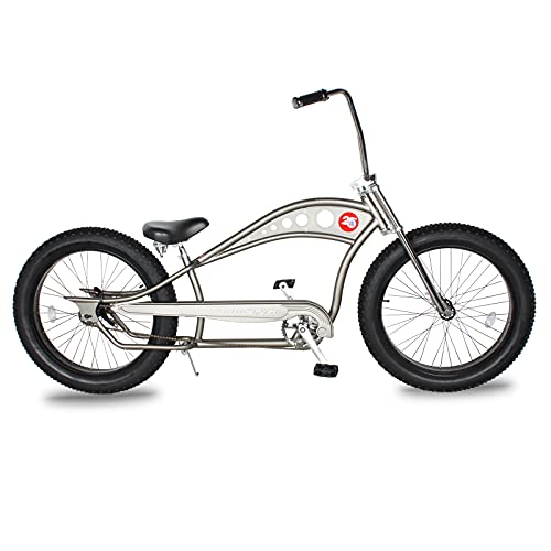 Bicicleta Playera Vancouver de 26", con Neumáticos Gruesos, 1 Velocidad, Marco de Acero Hi-Ten, Horquilla Triple Árbol y Manillar Moon-Type para Adultos miniatura 1