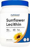 Nutricost Sunflower Lecithin (1 Pound) - Natural Phosphatidylcholine, Vegan, Gluten-Free, GMO-Free