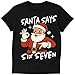 Santa Says Sixty Seven Handmade Christmas T-Shirt – Personalized Backside Text - Shirt Color & Size Variations