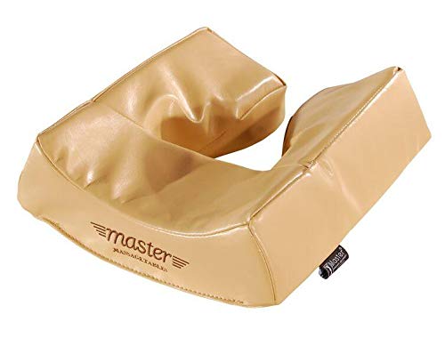 Master Massage Patented Memory Foam Ergonomic Dream Face Cushion Pillow Headrest, Cream