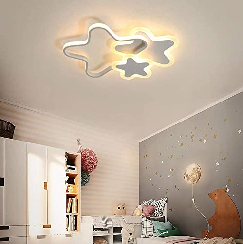 Luz de techo LED, moderna regulable con control remoto, luz for dormitorio de niña y niño, lámpara de techo, diseño de pantalla acrílica, luces de jardín de infantes, lámpara de decoración de dormitor