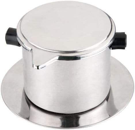 SUNRISE Prensa/filtro de café vietnamita, porción individual, acero inoxidable