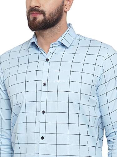 Image of JAINISH Men's Checked Formal Shirts.