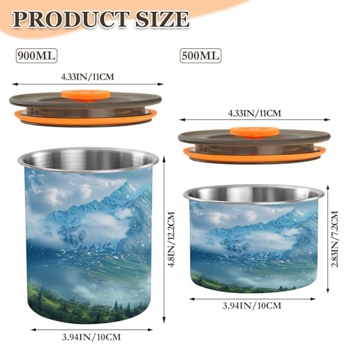 Contenedor de Café Hermético Acero Inoxidable 500 ml miniatura 2