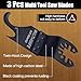SPEEDWOX 3 Pcs Multi Tool Saw Blades Oscillating Multi Tool Hook Knife Blade Oscillating Multitool Saw Blades Oscillating Hook Blades for Cutting Roofing Asphalt Shingles PVC Carpet Cardboard