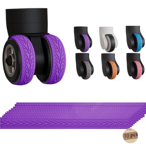 タイヤカバー キャスターカバー 10個セット 強力粘着 車輪カバー 汚れ転がり防止スーツケース スーツケース 貼り付け型キャリーケース クロスカントリー キャスターカバ キャリーバッグホイールカバー シリコン 旅行用 静音 車輪保護用 荷物保護 傷防止 地